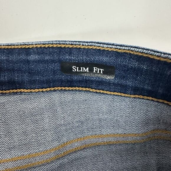 Judy Blue Jeans Womens 28 Blue Straight Slim Fit Distressed Stretch - Picture 8 of 15